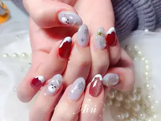 ネイル ネイルサロンAiri 長さ出し·シンプルのネイルデザイン