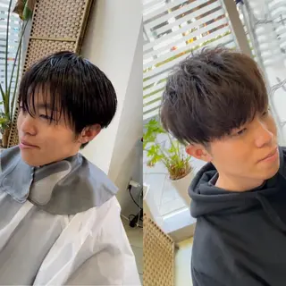 ショート メンズ share salon　SCENA所属・堤太志 メンズパーマ特化のヘアスタイル