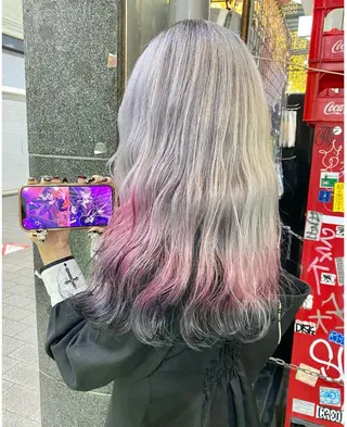 ミディアム カラー GARU-ガル-所属・TSUNO🦖 派手髪/オタク美容師のヘアスタイル