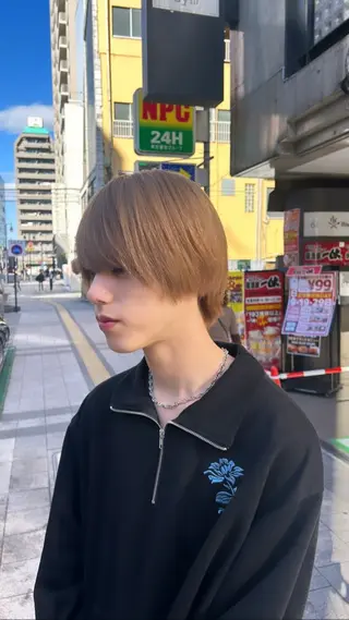 ショート カラー メンズ/ボブ/パーマ /くるみのマツエク・マツパデザイン