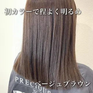 セミロング カラー 中本 達也のヘアスタイル