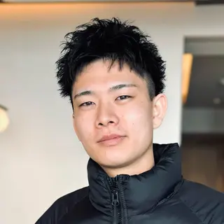 ショート メンズ スパイキーショート 大人パーマ 丸山のヘアスタイル