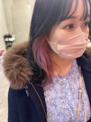 セミロング カラー 🕶️佐藤 海李🐏のヘアスタイル