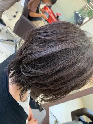ミディアム 佐藤 貴太のヘアスタイル