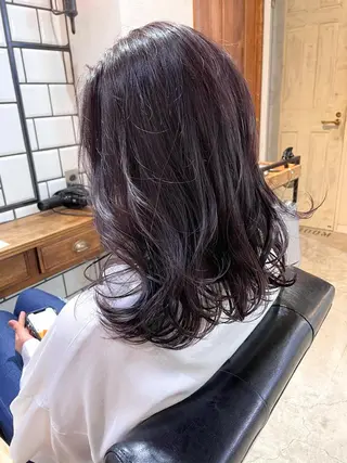 セミロング カラー パーマ メンズヘア/レイヤー /ボブ山内春輝のヘアスタイル