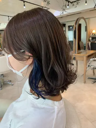 ミディアム カラー 💛ハイトーン💛 りむのヘアスタイル