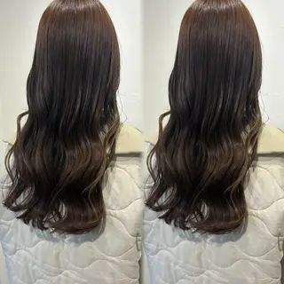 ロング カラー 髪質改善ストレート /暖色カラー🎀🪞のヘアスタイル