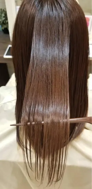 セミロング ai 浅草橋のヘアスタイル