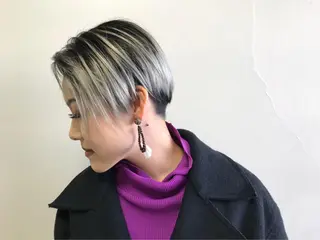 ショート カラー hair &eye LAWE.店長のヘアスタイル