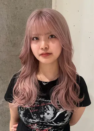 セミロング カラー nonoka/ ブリーチ/モニカのヘアスタイル