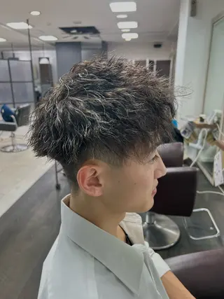 ショート カラー パーマ メンズ メンズパーマの達人 /タカシマ　ダイスケのヘアスタイル