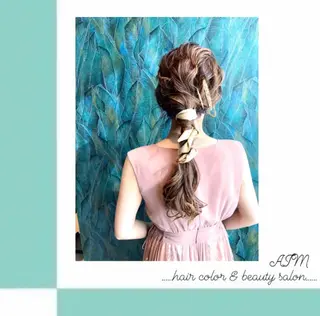 ロング カラー パーマ ヘアアレンジ AIM所属・髪質改善✧︎カラー 💎AIM【アイム】のヘアスタイル