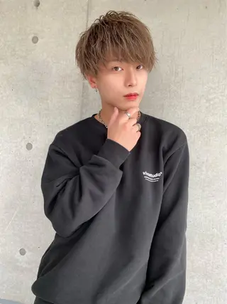 ミディアム カラー ヘアアレンジ メンズ ✨【公式】渋谷メンズ サロン BLUCK✨のヘアスタイル