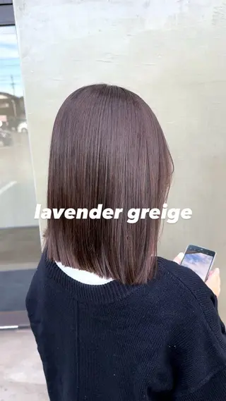 ミディアム カラー 各務原/カラー/ブリ ーチお任せください!のヘアスタイル