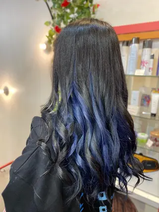 ロング ゆぴ☾‪/推しカラー /ハイトーンのヘアスタイル