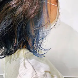 ミディアム カラー 佐々木 碧のヘアスタイル