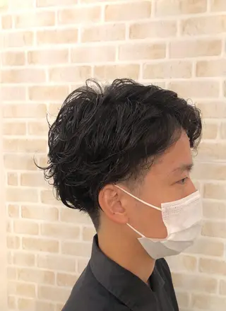 ショート パーマ メンズ 東中野🥇美容室 FLOW東中野店のヘアスタイル