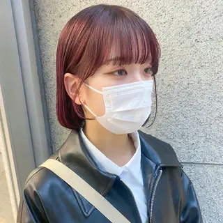 ミディアム カラー 💗💗韓国レイヤー yu-ki💗💗のヘアスタイル