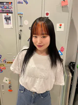 ロング カラー DANKO所属・大庭 渚紗のヘアスタイル