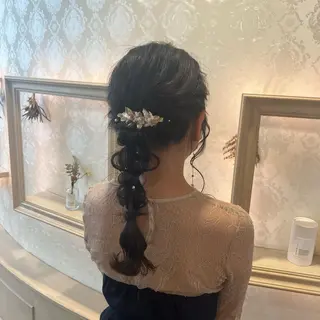 ロング ヘアアレンジ SALOWIN川崎WEST店所属・🌷川崎/アレンジ/ 暖色ボブ/コトネ🌷のヘアスタイル