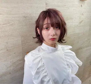 ミディアム カラー little×link 福岡所属・littlelink キタジマのヘアスタイル