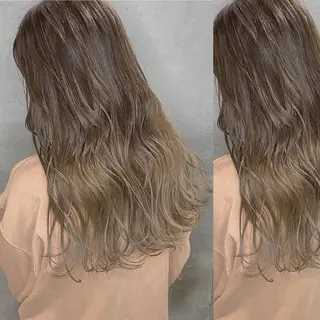 ロング カラー CLUTCH天王寺 西藤遥河のヘアスタイル