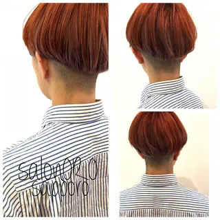 ショート カラー 平川 友希子のヘアスタイル