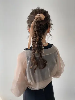 ロング カラー ヘアアレンジ autre所属・大久保 ひでなりのヘアスタイル