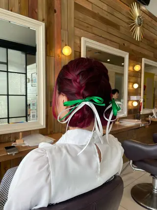 ヘアアレンジ なな/シェービング /カラー/アレンジのヘアスタイル