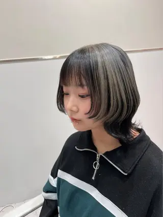 セミロング カラー 赤羽今日子/レイヤー /盛れる顔まわりのヘアスタイル