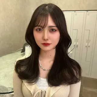 ロング SALOWIN原宿AROA店所属・顔まわり神カット✂︎ 齋藤雄大【表参道】のヘアスタイル