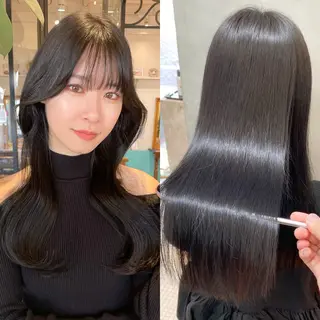 ロング カラー パーマ 💎巻ける縮毛矯正/ 艶髪💎石渕智也のヘアスタイル