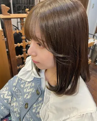 ミディアム KURIA*⋆ஐ ブリーチ/韓国ヘアのヘアスタイル