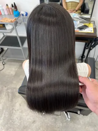 セミロング Hikaru艶カラー /メンズカットのヘアスタイル