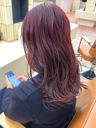 ロング カラー 矢場町/栄/上前津/ 佐藤祐希のヘアスタイル