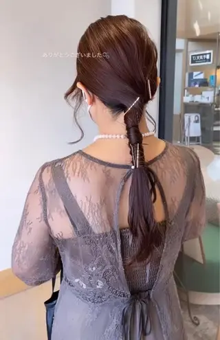 ヘアアレンジ 津田 七美希のヘアスタイル