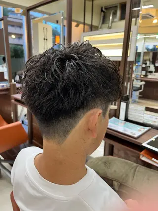ショート パーマ メンズ AROH men's cut&men's perm 船橋店所属・🧊メンズ特化🧊 高木航希のヘアスタイル