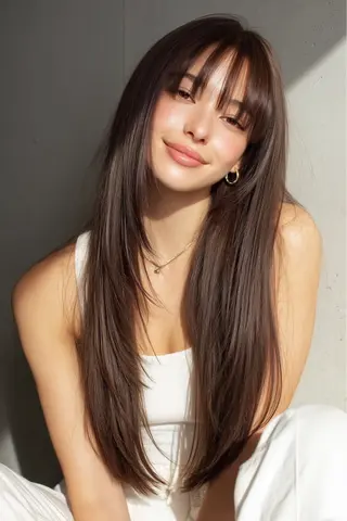 ロング カラー Ɛ>暗髪➕ピンク/ hiroki︎<3のヘアスタイル