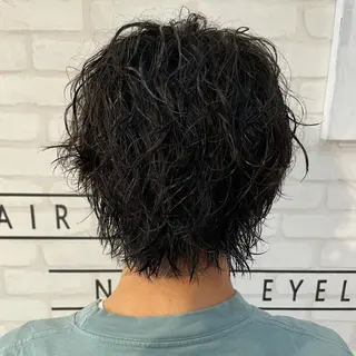 ショート パーマ メンズ 渋谷 メンズ 木下 仁来のヘアスタイル