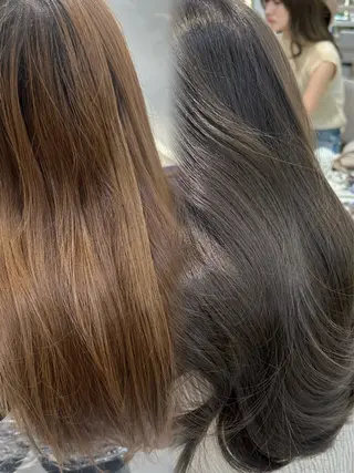 ロング oto🎀×美髪× シースルー前髪🤍のヘアスタイル