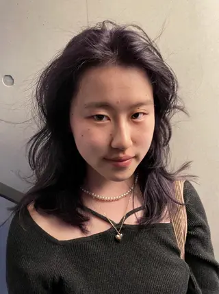 ミディアム カラー sano rikitoのヘアスタイル