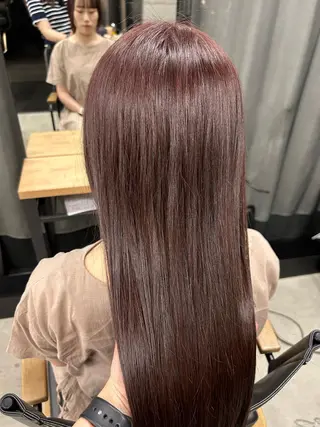 ロング 女性らしいモテヘア 韓国ヘアhikariのヘアスタイル