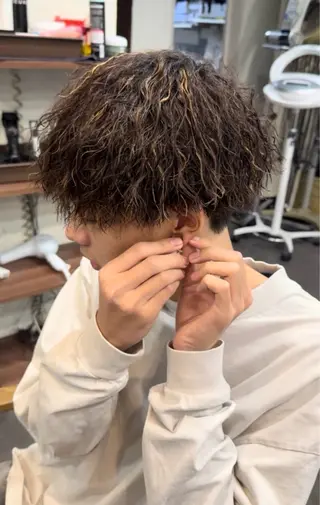 パーマ メンズ 年間2000名担当◎ パーマ職人/仲原佑樹のヘアスタイル