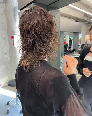 パーマ 佐伯 和佳のヘアスタイル