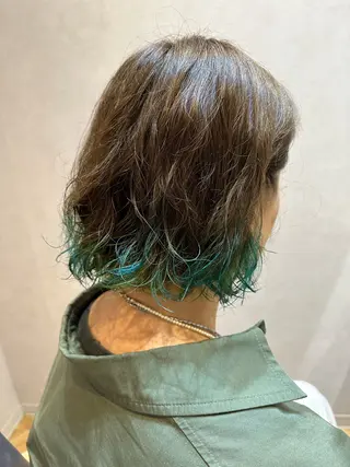 ミディアム パーマ newi まーぼーのヘアスタイル