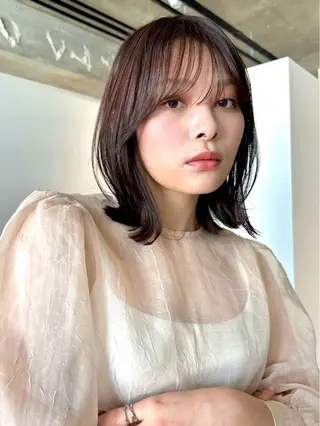 ミディアム カラー パーマ 💍🧸カラーモデル 募集中🧸💍のヘアスタイル