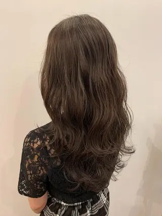 ロング カラー 長谷川 湧のヘアスタイル