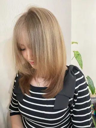 カラー 髪質改善×デザイン ANDIAMO 楓のヘアスタイル