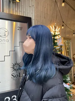 セミロング 山本 眞白のヘアスタイル