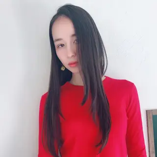 ロング 縮毛矯正☆白髪ぼかし 専門ゆうぞうのヘアスタイル